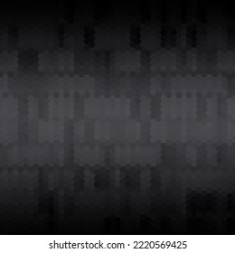 Black geometric background. polygonal style. Sample. Layout. Hexagons.