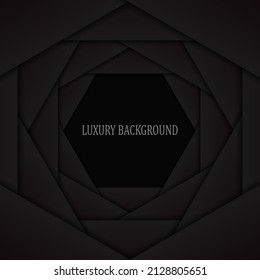 Black geometric background. Vector illustration. 