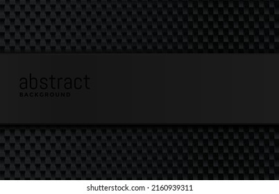 Black geometric background. Vector illustration. 