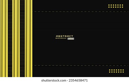 black geometric background with yellow strip line