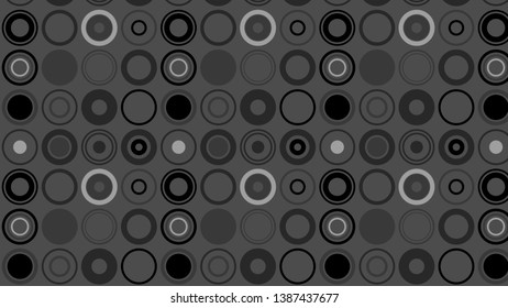 Black Geometric Circle Pattern Background