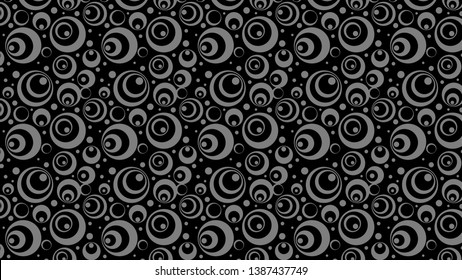 Black Geometric Circle Pattern Background Graphic