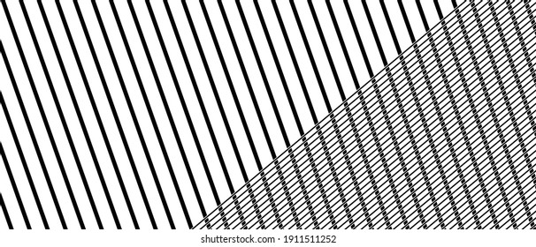 Black Geometric grid, diagonal lines background Modern abstract vector pattern	
