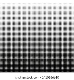 Black geometric halftone. Gradient texture on white background. Retro abstract decoration. Vintage wallpaper. EPS 10