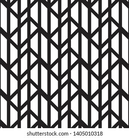 Black geometric of linear on white background. vector pattern. pattern is on swatch panel.
