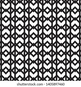 Black geometric of linear on white background. vector pattern. pattern is on swatch panel.