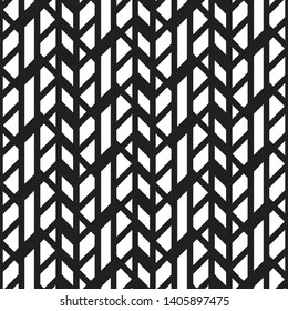 Black geometric of linear on white background. vector pattern. pattern is on swatch panel.