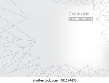 Black geometric lines vector business template