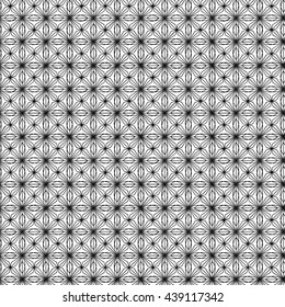 Black geometric pattern on a white background