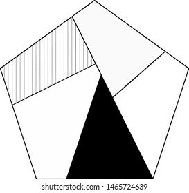 forma geométrica negra en fondo blanco