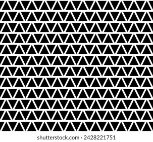 Black geometric shape seamless pattern background vector. Triangle repeating pattern design. Wall and floor ceramic tiles pattern.