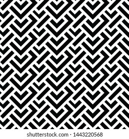 Black geometric of squares on background. vector pattern.