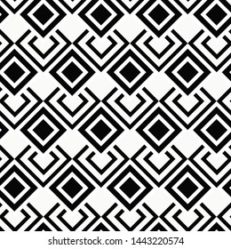 Black geometric of squares on background. vector pattern.
