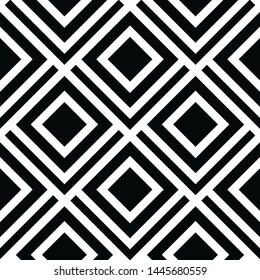 Black geometric of squares on background. vector pattern.