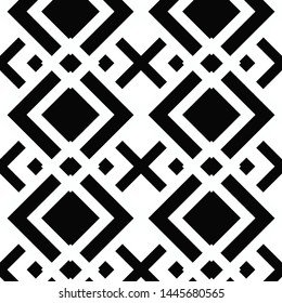 Black geometric of squares on background. vector pattern.