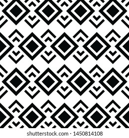 Black geometric of squares on background. vector pattern.