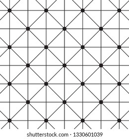 Black geometric of squares and triangles 
 on white background. vector pattern.