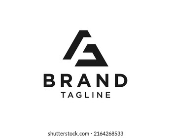 Schwarze geometrische Streifen Linien Anfangsbuchstabe A Treppen Symbol einzeln auf weißem Hintergrund. Flaches Vectorlogo-Design-Template-Element für Unternehmenslogos