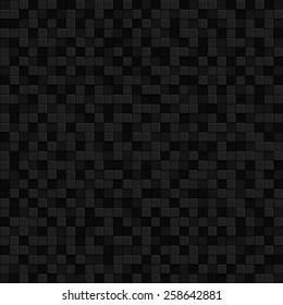 Black geometric texture vector pattern background.