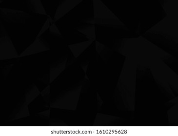 Black geometric vector background, can be used for cover design, poster and advertising 
