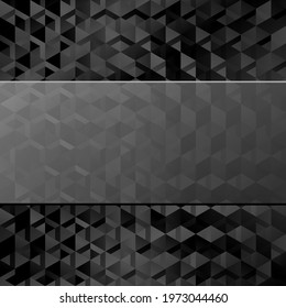 black geometrical background with copy space
