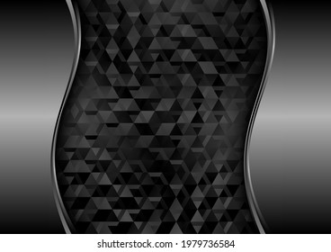black geometrical background with copy space