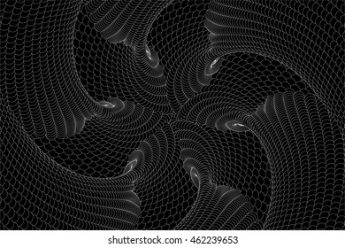 black geometrical vector background with circles. artwork template for a cover, poster and other prints.