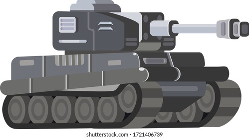 black German tank tiger vector graphics