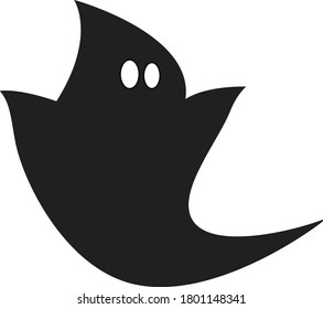 black ghost simple and elegant scary silhouette