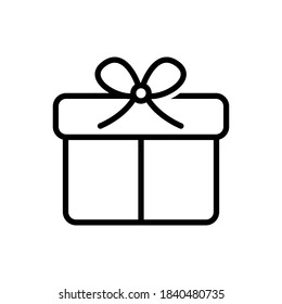 Black Gift Icon design vector 