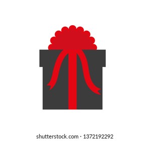 black gift pack. vector template