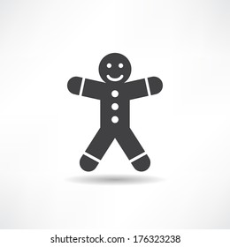 black gingerbread man