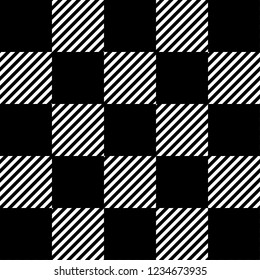 Black gingham pattern background.Texture from rhombus.Vector illustration.EPS-10.