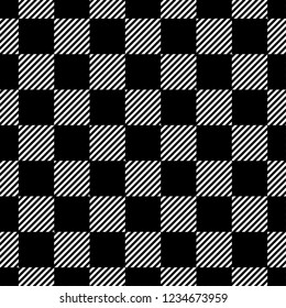 Black gingham pattern background.Texture from rhombus.Vector illustration.EPS-10.
