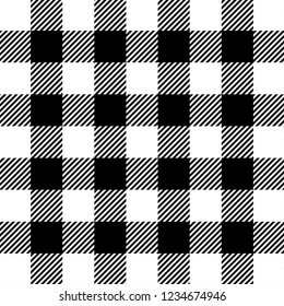 Black gingham pattern background.Texture from rhombus.Vector illustration.EPS-10.