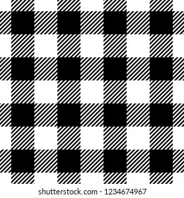 Black gingham pattern background.Texture from rhombus.Vector illustration.EPS-10.