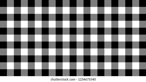 Black gingham pattern background.Texture from rhombus.Vector illustration.EPS-10.
