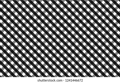 Black gingham pattern for plaid,background,tablecloths and textile articlesl,vector illustration.EPS-10.