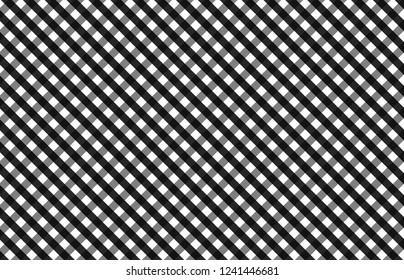Black gingham pattern for plaid,background,tablecloths and textile articlesl,vector illustration.EPS-10.