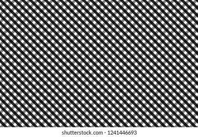 Black gingham pattern for plaid,background,tablecloths and textile articlesl,vector illustration.EPS-10.