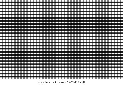 Black gingham pattern for plaid,background,tablecloths and textile articlesl,vector illustration.EPS-10.