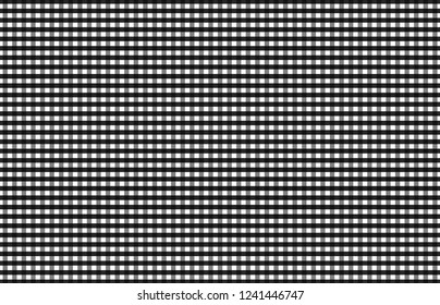 Black gingham pattern for plaid,background,tablecloths and textile articlesl,vector illustration.EPS-10.