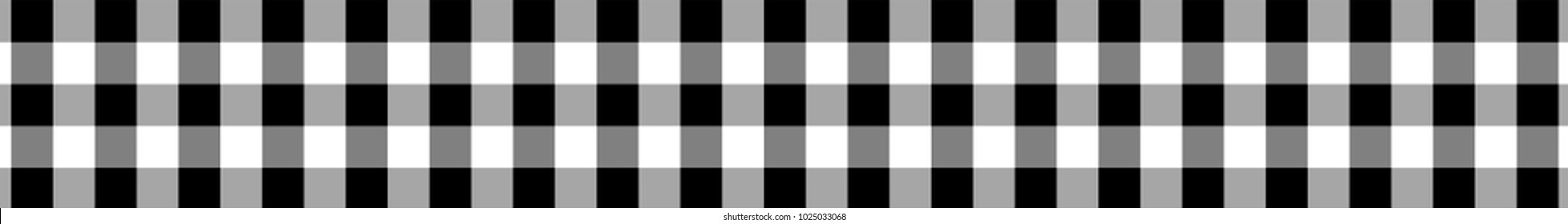 Black Gingham pattern. Texture from rhombus/squares for - plaid, tablecloths, clothes, shirts, dresses, paper, bedding, blankets, quilts and other textile products. Vector illustration.