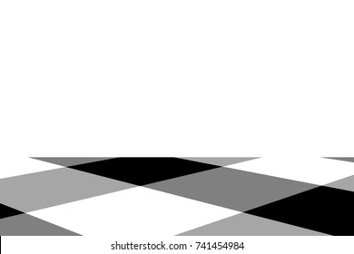 Black Gingham pattern. Texture from rhombus/squares for - plaid, tablecloths, clothes, shirts, dresses, paper, bedding, blankets, quilts and other textile products. Vector illustration.