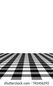 Black Gingham pattern. Texture from rhombus/squares for - plaid, tablecloths, clothes, shirts, dresses, paper, bedding, blankets, quilts and other textile products. Vector illustration.