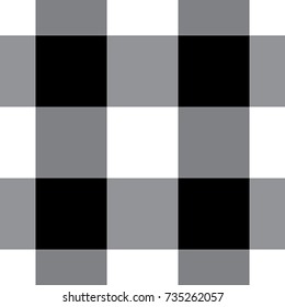 Black Gingham Tablecloth Seamless Background Pattern Design