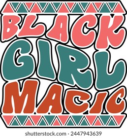 Black Girl Macic T shirt Design Lover