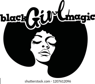 Black Girl Magic, Afro woman