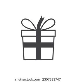 black give box icon vector element design template web