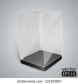Black Glass Rectangle Box.